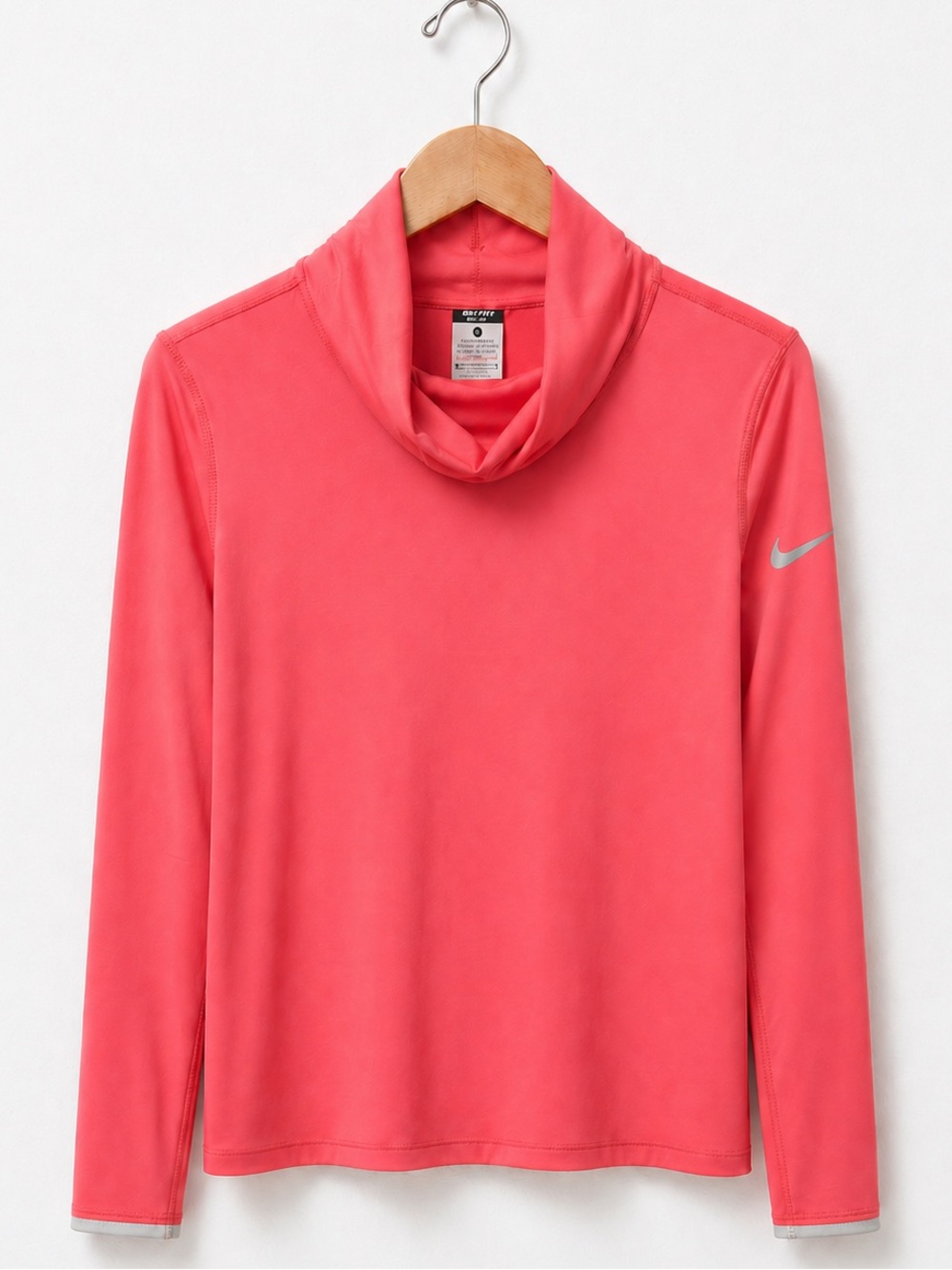 Nike Dri-FIT Barbie Hot Pink Long Sleeve Cowl Neck Lightweight Pullover
